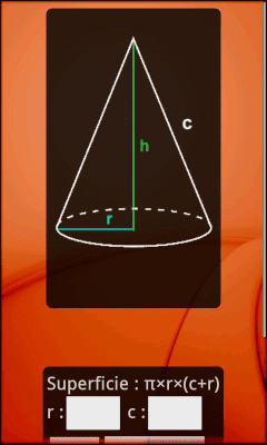 Screenshot of the application Geometric formulas - #5
