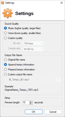 Screenshot of the application Mp3 Speed Accelerator - #3