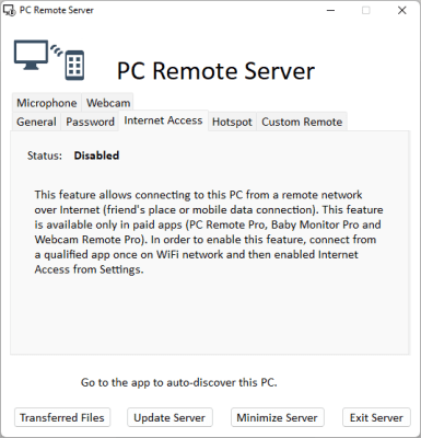 Screenshot of the application PC Remote - #2