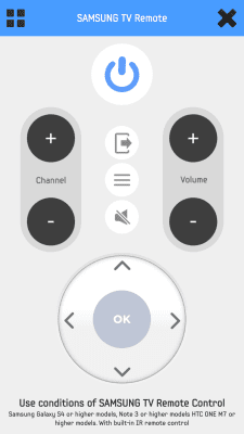 Screenshot of the application SAMSUNG TV & Remote (IR) - #7