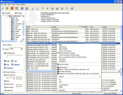 Screenshot of the application NetworkSleuth - #1