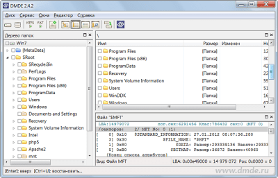 Screenshot of the application DMDE (DM Disk Editor and Data Recovery) - #4