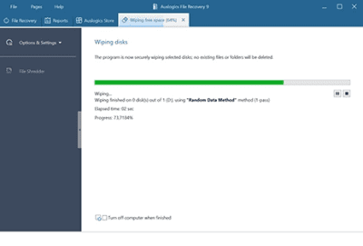 Screenshot of the application Auslogics Fle Recovery - #7