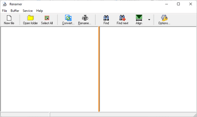 Screenshot of the application Renamer program - #1
