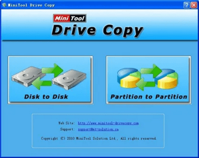 Screenshot of the application Drive Copy - #1