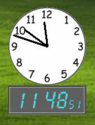 Screenshot of the application Extra Clock - #1