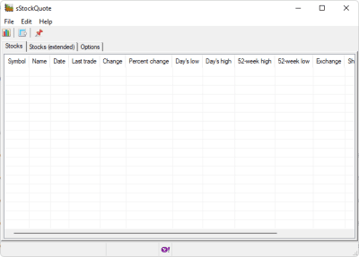 Screenshot of the application sStockQuote - #1