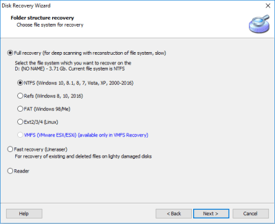 Screenshot of the application DiskInternals Partition Recovery - #3