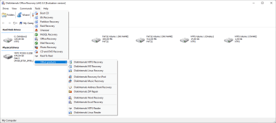 Screenshot of the application Office Recovery - #3
