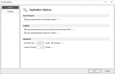 Screenshot of the application EnTitle - #3