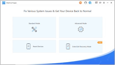 Screenshot of the application iMyFone Fixppo iOS System Recovery - #1