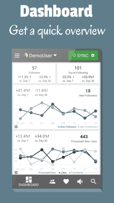 Screenshot of the application Follower Stats for Instagram - #1