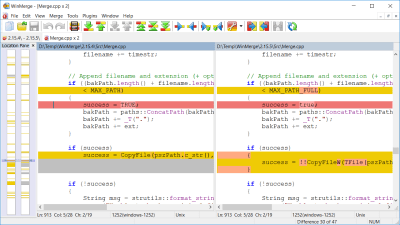 Screenshot of the application WinMerge - #1