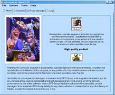 Screenshot of the application Anonymous Guest - Proxy Checker, SOCKS Manager - #3