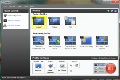 Screenshot of the application SnagIt for Windows - #1