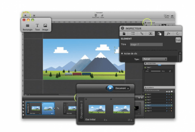 Screenshot of the application MotionComposer - #1