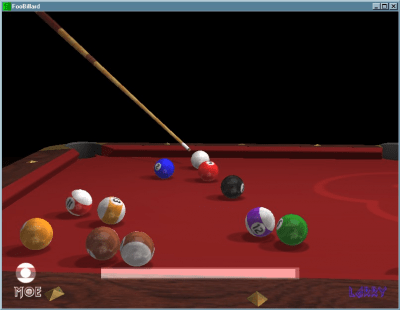 Screenshot of the application FooBillard - #1