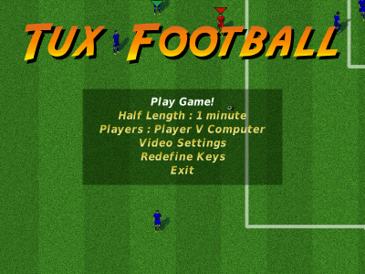 Screenshot of the application Tux Football - #1