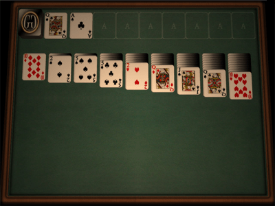 Screenshot of the application Solitaire 3D - #2
