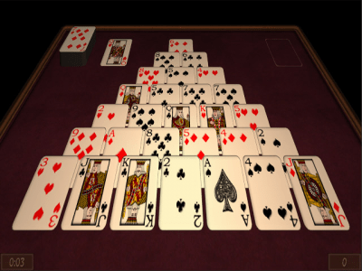 Screenshot of the application Solitaire 3D - #3