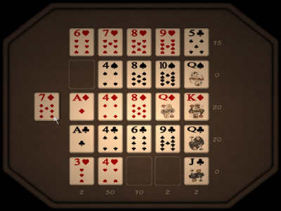 Screenshot of the application Solitaire 3D - #4