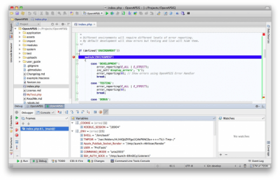 Screenshot of the application PhpStorm for Windows - #1