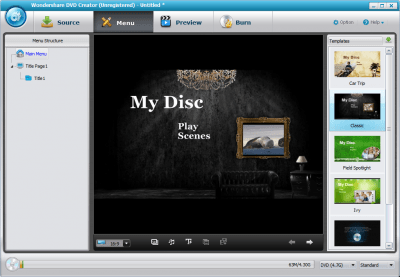 Screenshot of the application Wondershare DVD Creator - #2