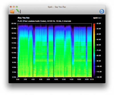 Screenshot of the application FLAC - #1