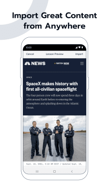 Screenshot of the application Learning LingQ languages - #7