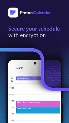 Screenshot of the application Proton Calendar - #1