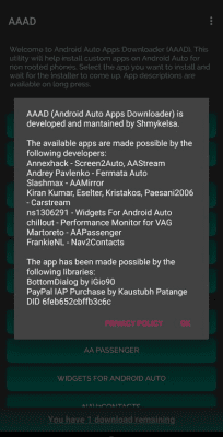 Screenshot of the application AAAD - #2