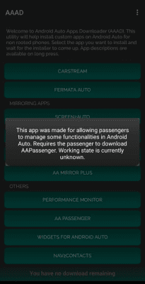 Screenshot of the application AAAD - #7
