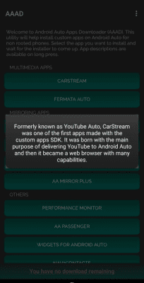 Screenshot of the application AAAD - #9
