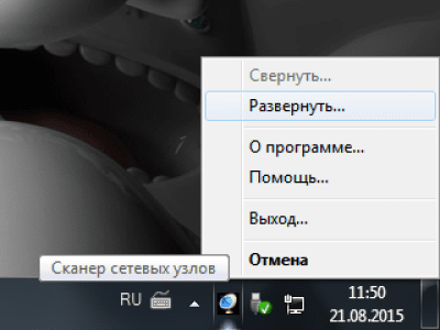 Screenshot of the application IPMScan - #3