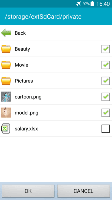 Screenshot of the application File Hide Pro - #4