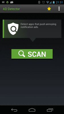 Screenshot of the application Ad Detector - #1