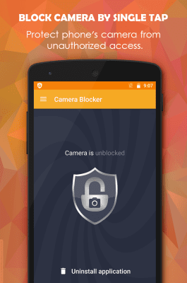 Screenshot of the application Camera Blocker - #1