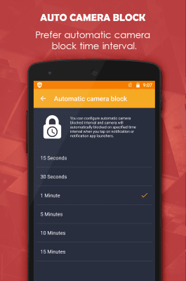 Screenshot of the application Camera Blocker - #7