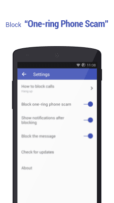 Screenshot of the application NQ Mobile Call Blocker - #3