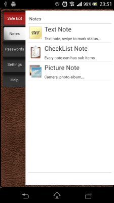 Screenshot of the application DS Privacy Safebox - #3