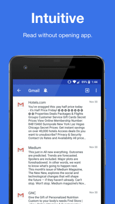 Screenshot of the application Notification History - #3