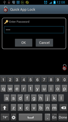 Screenshot of the application Quick App Lock - #4