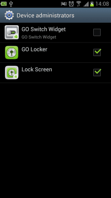 Screenshot of the application Go Launcher Ex Lock Screen - #2