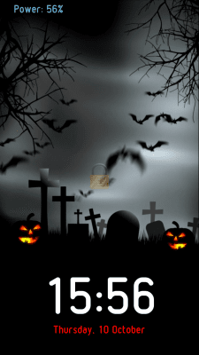 Screenshot of the application Halloween Voice Lock Screen - #1