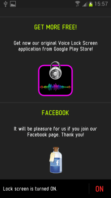 Screenshot of the application Halloween Voice Lock Screen - #5