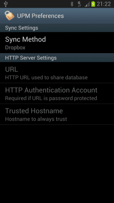 Screenshot of the application Universal Password Manager - #4