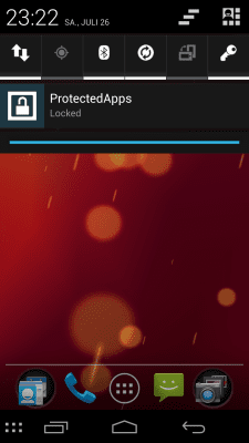 Screenshot of the application ProtectedApps - #3