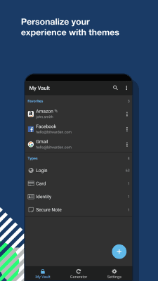 Screenshot of the application Bitwarden - #7