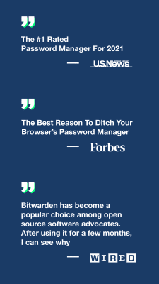 Screenshot of the application Bitwarden - #8