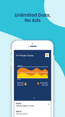 Screenshot of the application Private Tunnel VPN – Fast & Secure Cloud VPN - #5